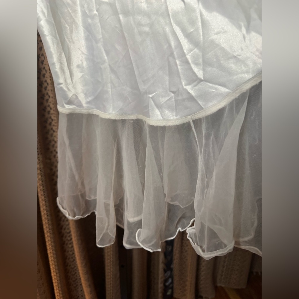 VTG Vandamere Sheer White Chemise - Picture 7 of 8